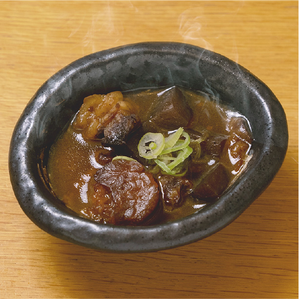 beef sinew stewed in miso and mirin